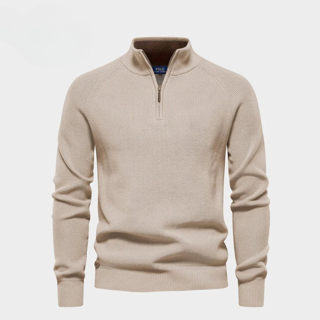 Half-Zip Wool Jumper